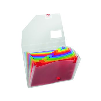 Snopake Rainbow Expanding Organiser A4 15768