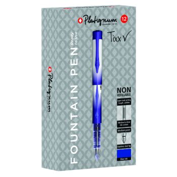 Snopake Platignum Fountain Pen Blue (Pack of 12) 50459