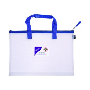 Snopake EVA Mesh High Capacity Project Zippa Bag A3 480x350mm Blue 15875