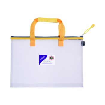 Snopake EVA Mesh High Capacity Project Zippa Bag A3 480x350mm Yellow 15877