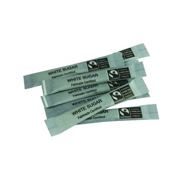 Fairtrade White Sugar Sticks (Pack of 1000) A03622