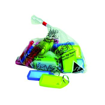 Kevron Plastic Clicktag Key Tag Large Assorted (Pack of 25) ID30AC25