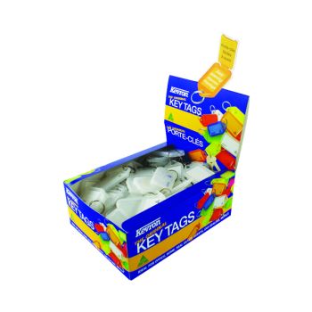 Kevron Plastic Clicktag Key Tag Clear (Pack of 100) ID5CLR100