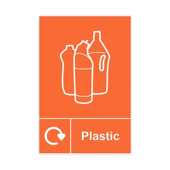 Spectrum Industrial Recycle Sign Plastic 150x200mm SAV 18156