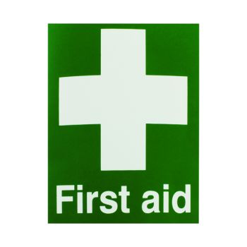Safety Sign First Aid 150x110mm Self-Adhesive EO4X/S