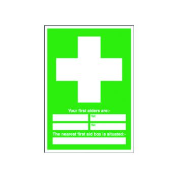 Safety Sign First Aid 600x450mm PVC E91A/R