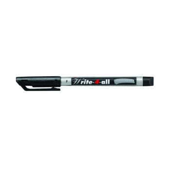 Stabilo Write-4-all Permanent Marker Fine Black (Pack of 10) 156/46