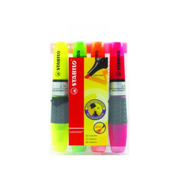 Stabilo Luminator Highlighter Pen Assorted (Pack of 4) 71/4 - DISCONTINUED