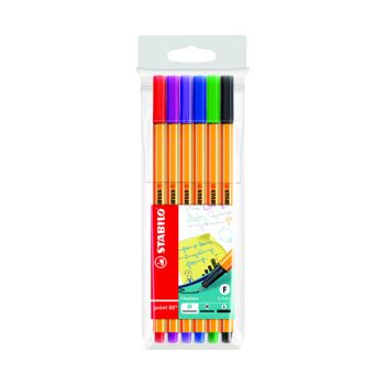 Stabilo Point 88 Point Fineliner Pen Wallet Assorted (Pack of 10) 88/6