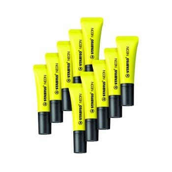 Stabilo Neon Highlighter Yellow (Pack of 10) 72/24 - DISCONTINUED