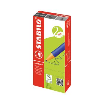 Stabilo Pointball Retractable Ballpoint Pen Black (Pack of 10) 6030/46