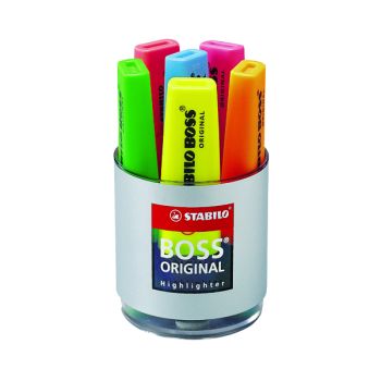 Stabilo Boss Original Highlighter Assorted (Pack of 6) 7006