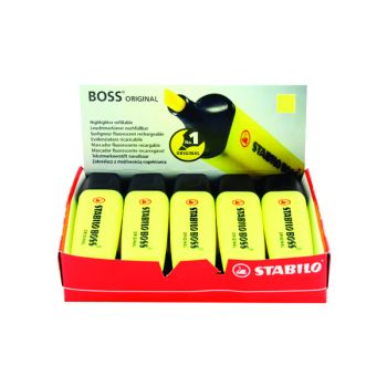 Stabilo Boss Original Highlighter Yellow (Pack of 10) 70/24/10