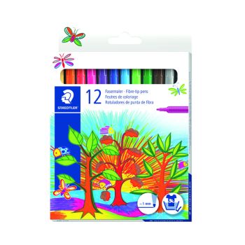 Staedtler Noris Fibre Tip Pens Assorted Colours (Pack of 120) 325 C12