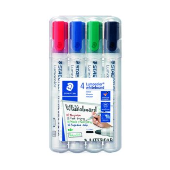 Staedtler Lumocolor 351 Drywipe Marker Assorted (Pack of 4) 351 WP4