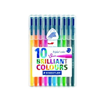Staedtler Triplus Color Fibre Tip Pen Assorted (Pack of 10) 323SB10