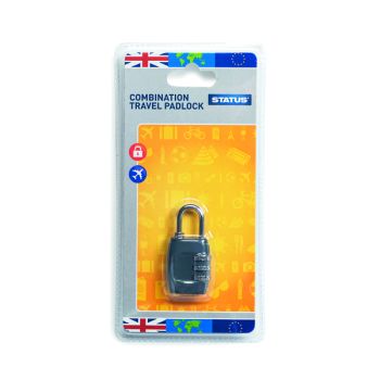 Status Three-Digit Combination Travel Padlock (Pack of 5) SCPLOCK1PK5