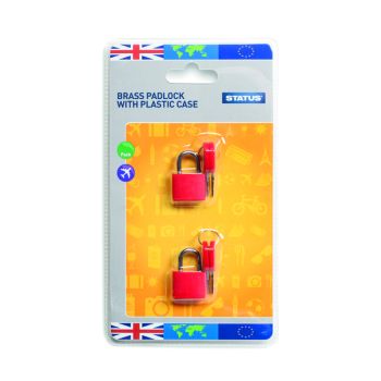 Status Brass Travel Padlock with Key (Pack of 5) SPCPLOCK2PK5