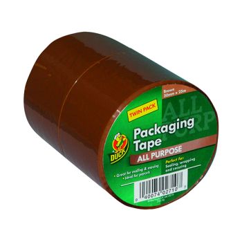 Ducktape Packaging Tape 50mmx25m Twin Pack (Pack of 6) 224530