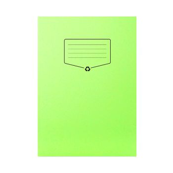 Silvine Recycled Exercise Book Lined with Margin 64 Pages A4 Green (Pack of 10) EXRE102
