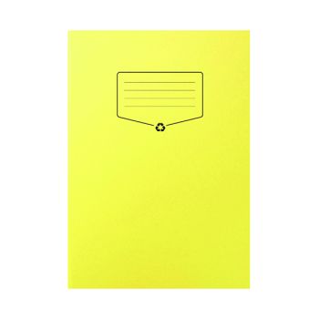 Silvine Recycled Exercise Book Lined with Margin 64 Pages A4 Yellow (Pack of 10) EXRE103