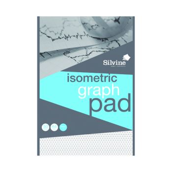 Silvine Graph Pad 5mm Isometric 50 Sheets A4 A4GPISO