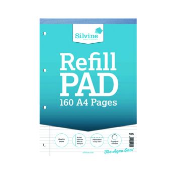 Silvine Narrow Ruled Headbound Refill Pad A4 (Pack of 6) A4RPNM