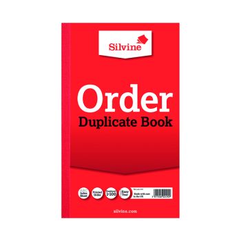 Silvine Duplicate Order Book 210x127mm (Pack of 6) 610