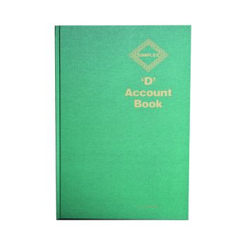 Simplex D Accounts Book One Year 52 Pages D