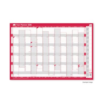 Sasco Year Planner Vertical Unmounted 2026 2410266