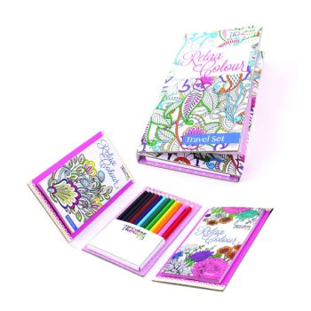 Tallon Adult Colouring Book Travel Set  6844