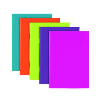 Polypropylene Covered Notebooks A5 40 Sheets Assorted  (Pack of 10) 301746