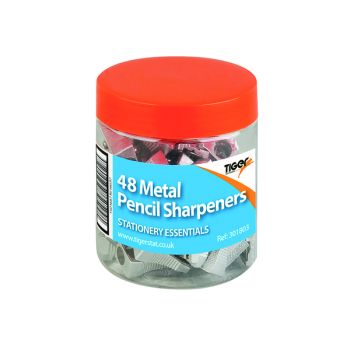 Metal Single Hole Pencil Sharpeners (Pack of 48) 301803