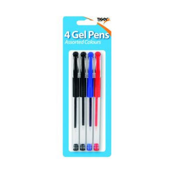 Tiger 4-Colour Gel Pens Assorted (Pack of 12) 302253