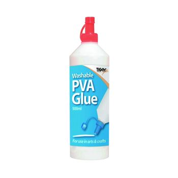 Tiger Washable PVA Glue 500ml (Pack of 12) 301089