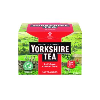 Yorkshire Tea String and Tag Tea Bags (Pack of 100) 1342