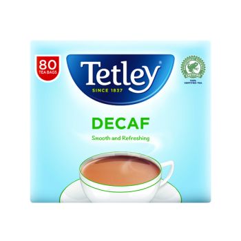 Tetley Decaffeinated Tea Bag (Pack of 80) 5012X
