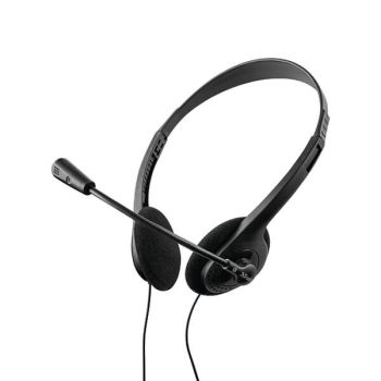 Trust HS-100 Chat Wired Headset Black 24423