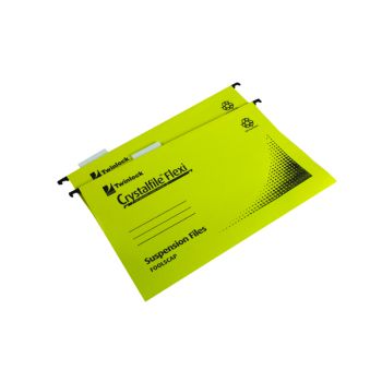 Rexel Crystalfile Flexi Standard Foolscap Yellow (Pack of 50) 3000043