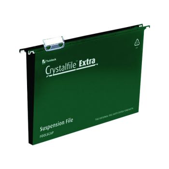 Rexel Crystalfile Extra  Suspension File 50mm Green (Pack of 25) 3000112