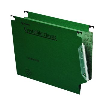 Rexel Crystalfile Classic 15mm Lateral File Green (Pack of 50) 70670