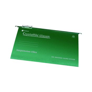 Rexel Crystalfile Classic Suspension File A4 Green (Pack of 50) 78045