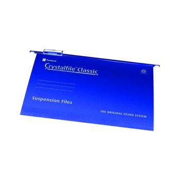 Rexel Crystalfile Classic SuspensionFile Foolscap Blue (Pack of 50) 78143