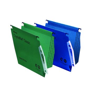 Rexel CrystalFile Classic 15mm Lateral File Green (Pack of 50) 78652