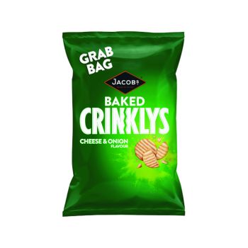 Jacobs Crinklys Cheese and Onion 50g (Pack of 30) 27812