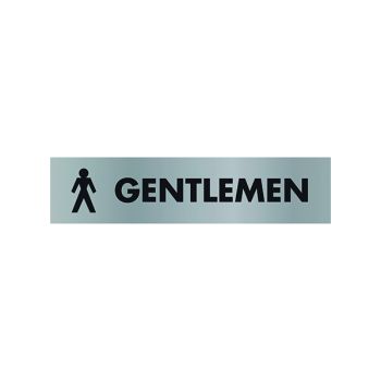 Acrylic Sign Gentlemen Aluminium SR22355 - DISCONTINUED
