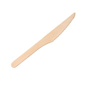 Economy Disposable Birch Wood Knife 16cm (Pack of 100) F90220-0