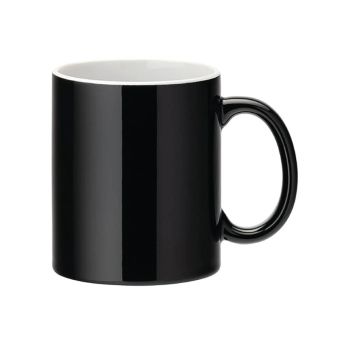 Utopia Pure White Straight Sided Mug 12oz Black (Pack of 12) E90038-00-B01012