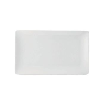Pure White Rectangular Plate 11x6.25in/28x16cm (Pack of 6) E10004-B06018