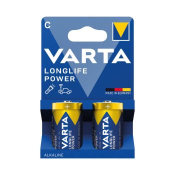 Varta Longlife Power C Alkaline Battery 1.5V (Pack of 2) 4914121422